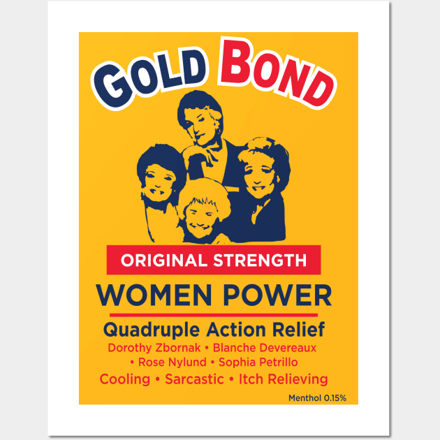 Gold Bond Label Golden Girls Wall Art by Alema Art